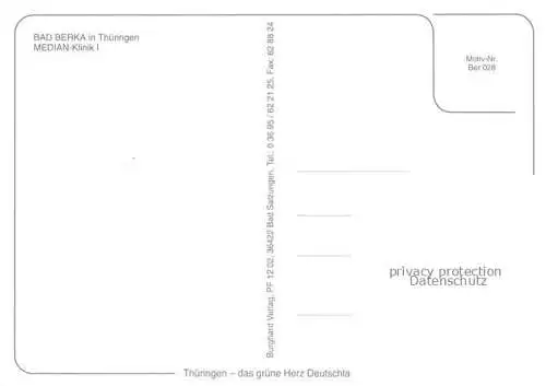 AK / Ansichtskarte  Bad Berka Median-Klinik I Parkanlagen