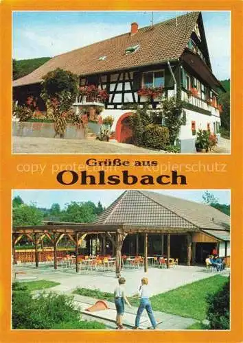 AK / Ansichtskarte  Ohlsbach Teilansichten Wein- und Ferienort Fachwerkhaus Minigolf
