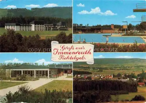 AK / Ansichtskarte  Immenreuth Kolpingfamilienferienheim Freibad Panorama Fichtelgebirge