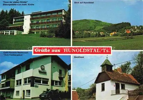 AK / Ansichtskarte  Hunoldstal Panorama Haus der sieben Brueder Bildungsstaette der ev. meth. Kirche Café Pension Zum Feldbergblick Backhaus