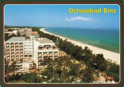 AK / Ansichtskarte  Binz Ruegen Kuestenpanorama Ostseebad Strandhotel Ruegen Strand