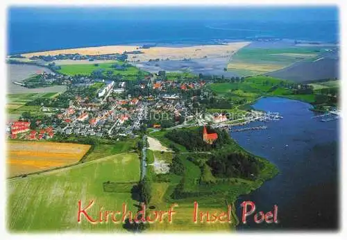 AK / Ansichtskarte  Kirchdorf Insel Poel Fliegeraufnahme