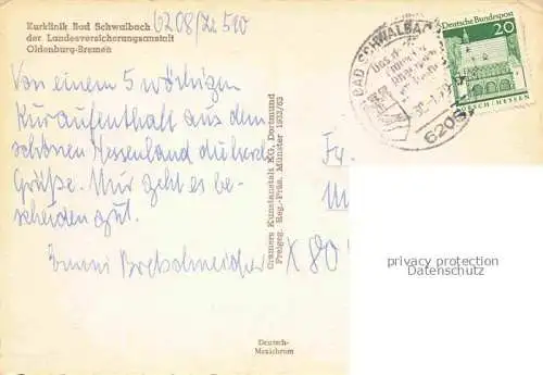 AK / Ansichtskarte  BAD SCHWALBACH Kurklinik der LVA Oldenburg-Bremen