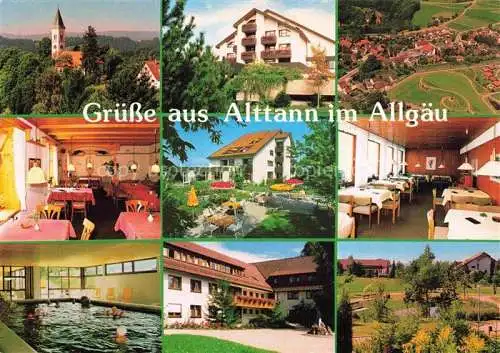 AK / Ansichtskarte  Alttann Allgaeu Teilansichten Luftkurort VdK Kur- und Erholungszentrum Hallenbad Restaurant Park