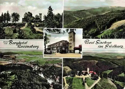 AK / Ansichtskarte  Bad Sachsa Osterode Harz Hotel Berghof Ravensberg Aussichtsberg Landschaftspanorama Luftaufnahmen