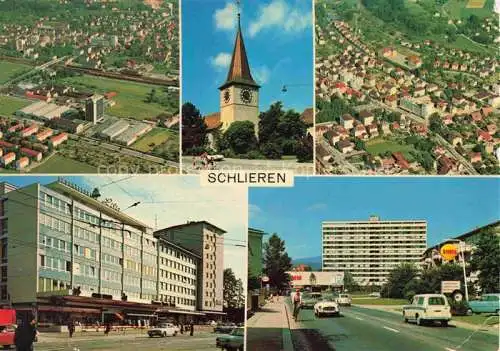 AK / Ansichtskarte  Schlieren  Dietikon ZH Luftaufnahmen Kirche Motive Innenstadt