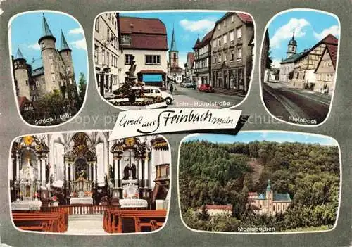 AK / Ansichtskarte  Steinbach Lohr Main Hauptstrasse Mariabuchen Innenansicht Schloss Lohr