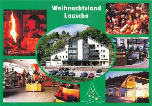 AK / Ansichtskarte  Lauscha Weihnachtsland Ladengeschaeft Weihnachtsdekoration Glaskunst