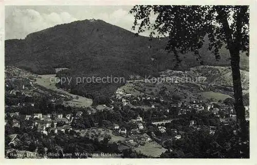 AK / Ansichtskarte  BADEN-BADEN Panorama Blick vom Waldhaus Batschari