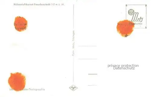 AK / Ansichtskarte  FREUDENSTADT Ortspartie