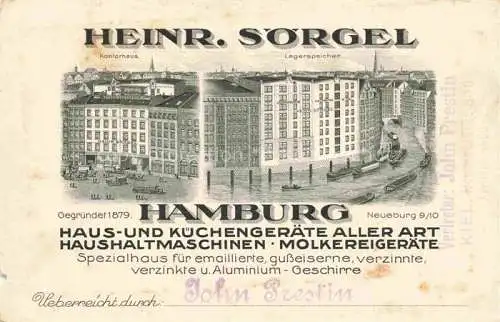 AK / Ansichtskarte  HAMBURG Heinr Soergel Kontorhaus Lagerspeicher