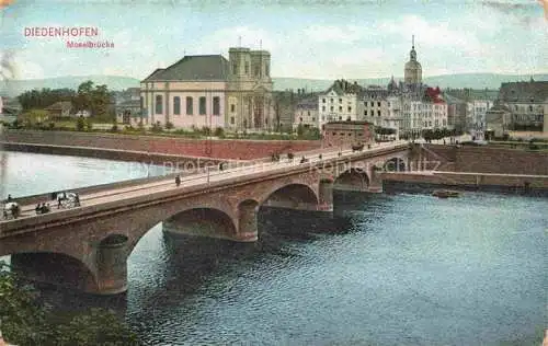 AK / Ansichtskarte  Diedenhofen Thionville 57 Moselle Moselbruecke