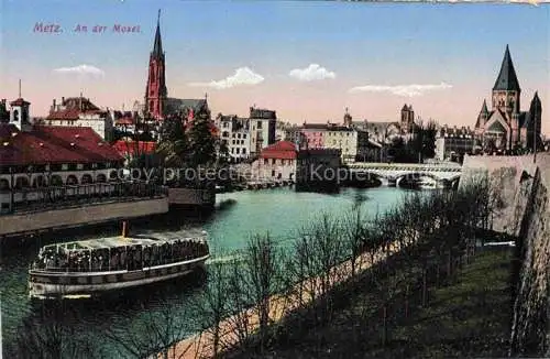 AK / Ansichtskarte  METZ  57 Moselle Moselpartie