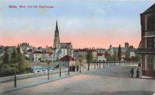 AK / Ansichtskarte  METZ  57 Moselle Blick von der Esplanade