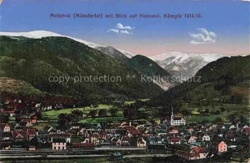 AK / Ansichtskarte  Metzeral Metseral Colmar Alsace 68 Haut-Rhin mit Blick auf Hohneck