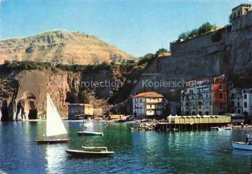 AK / Ansichtskarte  Piano di Sorrento Napoli Bundesland Campania IT Vista dal mare Spiaggia Pensione Klein Wien