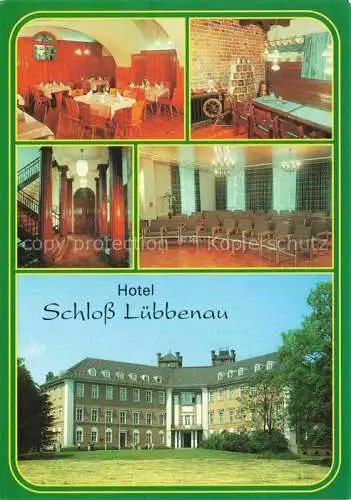 AK / Ansichtskarte  Luebbenau Spreewald Hotel Schloss Luebbenau Restaurant Turmbar Treppenhaus Konferenzraum