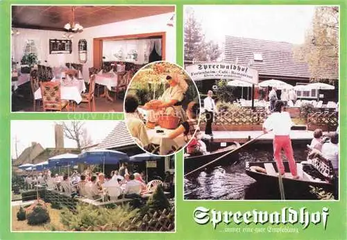 AK / Ansichtskarte  Lehde Luebbenau Spreewald Spreewaldhof Restaurant Gartenterrasse Kahnfahrten