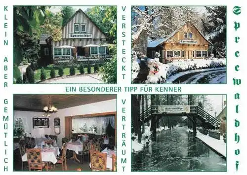 AK / Ansichtskarte  Lehde Luebbenau Spreewald Spreewaldhof Restaurant Wasserstrasse Lehder Fliess