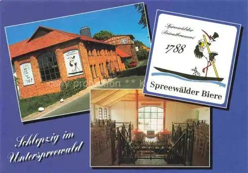 AK / Ansichtskarte  Schlepzig Brandenburg Spreewaelder Privatbrauerei Spreewaelder Biere