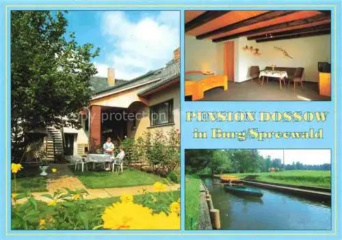 AK / Ansichtskarte  Burg Spreewald Brandenburg Pension Dossow Fremdenzimmer Wasserstrasse