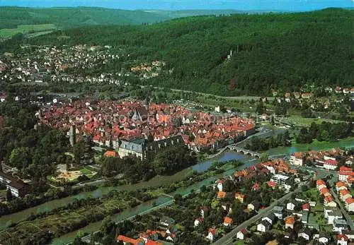 AK / Ansichtskarte  Hann. Muenden Zusammenfluss von Fulda und Werra zur Weser