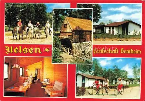 AK / Ansichtskarte  Uelsen Ferienpark Grafschaft Bentheim Wasserrad Bungalows Reitstall