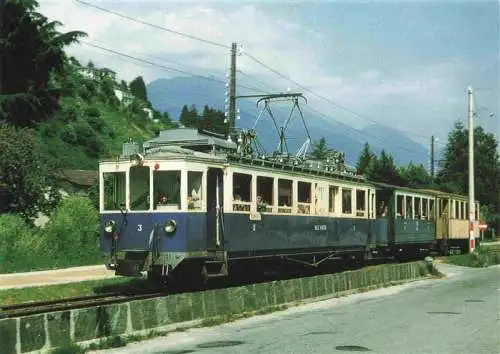 AK / Ansichtskarte  Eisenbahn Railway Chemin de Fer Locarno Ponte Brolla Bignasco ABDe 4/4 3 Solduna