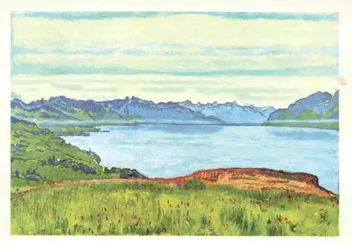 AK / Ansichtskarte  Hodler Ferdinand Kuenstlerkarte Genfersee 