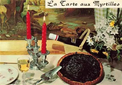 AK / Ansichtskarte  Rezept Recette-- la Tarte Aux Myrtilles 