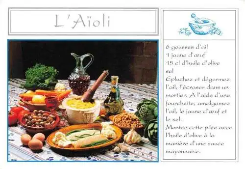 AK / Ansichtskarte  Rezept Recette-- L'Aioli