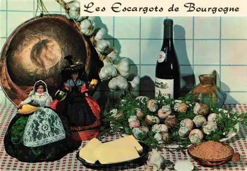 AK / Ansichtskarte  Rezept Recette-- des Escargots de Bourgogne Emilie Bernard