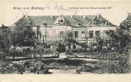 AK / Ansichtskarte  Geisberg Wissembourg 67 Bas-Rhin Schloss Geisberg nach der Beschiessung 1870