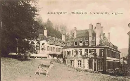 AK / Ansichtskarte  Alberschweiler Abreschviller 57 Moselle Genesungsheim Lettenbach