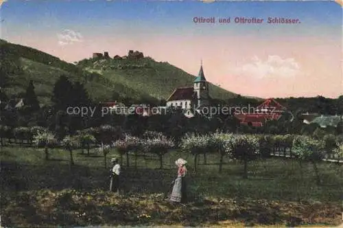 AK / Ansichtskarte  Ottrotter Schloesser Ottrot le Haut Alsace 67 Bas-Rhin Panorama Kirche Schloss