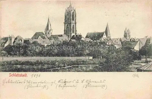 AK / Ansichtskarte  Schlettstadt Selestat 67 Bas-Rhin Panorama Kirche