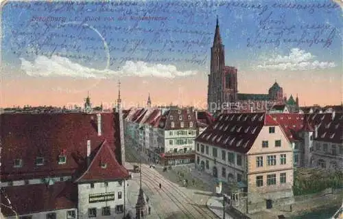 AK / Ansichtskarte  Strasbourg  Strassburg 67 Bas-Rhin Blick von der Rabenbruecke