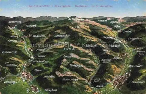 AK / Ansichtskarte  Gebweiler Guebwiler 68 Haut-Rhin Alsace mit St Amarintal Panorama