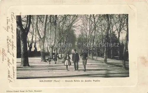 AK / Ansichtskarte  Mazamet Castres 81 Tarn Grande Allee du Jardin Public