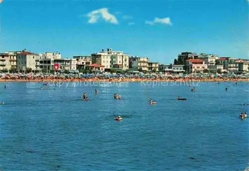 AK / Ansichtskarte  Caorle Veneto IT Spiaggio Strand Ansicht vom Meer aus