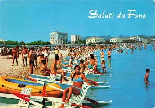 AK / Ansichtskarte  Fano  Lido Marche IT Alberghi e spiaggia