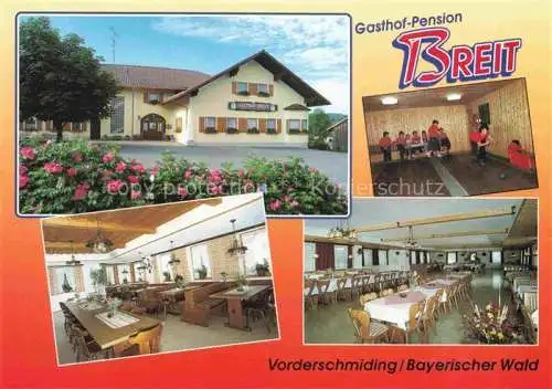 AK / Ansichtskarte  Vorderschmiding Gasthof Pension Breit Restaurant Saal Kegelbahn