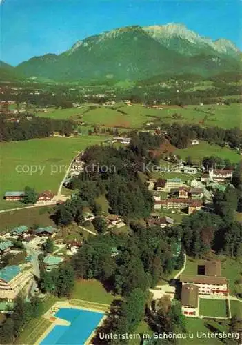 AK / Ansichtskarte  Unterstein Schoenau Berchtesgaden Panorama Blick gegen Untersberg