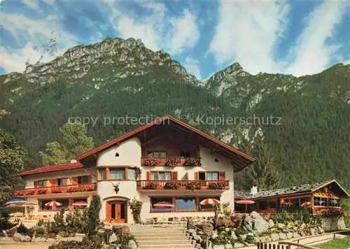 AK / Ansichtskarte  GARMISCH-PARTENKIRCHEN Berggasthof Almhuette am Kramer Ammergauer Alpen