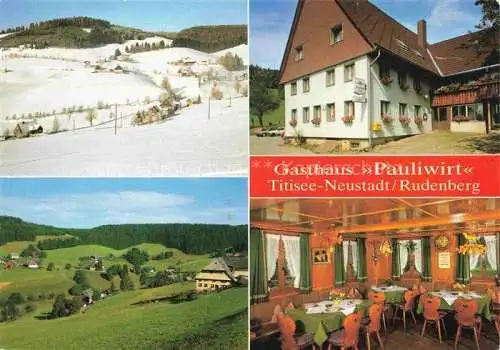 AK / Ansichtskarte  Rudenberg Gasthaus Pauliwirt Gastraum Landschaftspanorama Schwarzwald