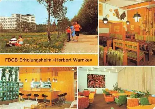 AK / Ansichtskarte  Klink Waren FDGB-Erholungsheim Herbert Warnke Jaegerzimmer Dachcafé Klubraum I