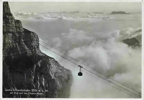 AK / Ansichtskarte  Seilbahn Cable-Car Telepherique Saentis Glarner Alpen