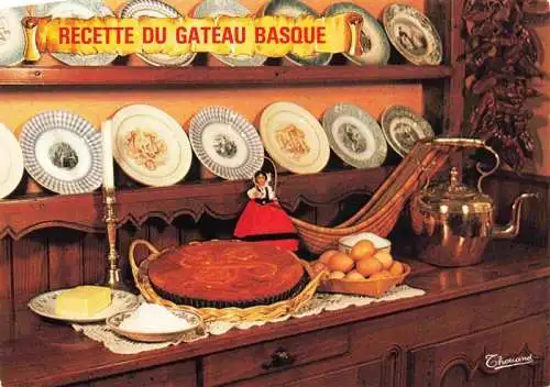 AK / Ansichtskarte  Rezept Recette-- Gateau Basque