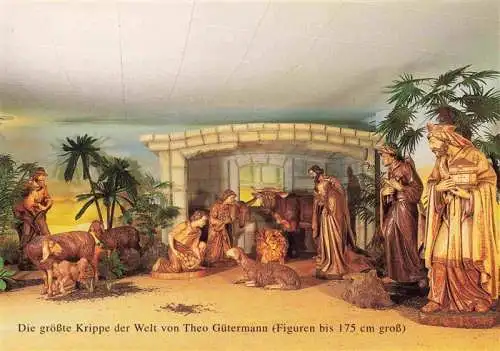 AK / Ansichtskarte  Krippe Weihnachtskrippe Crib Copier Theo Guetermann Enzkloesterle