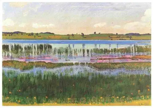 AK / Ansichtskarte  Hodler Ferdinand Kuenstlerkarte Lac Marshy Shore Basel Museum